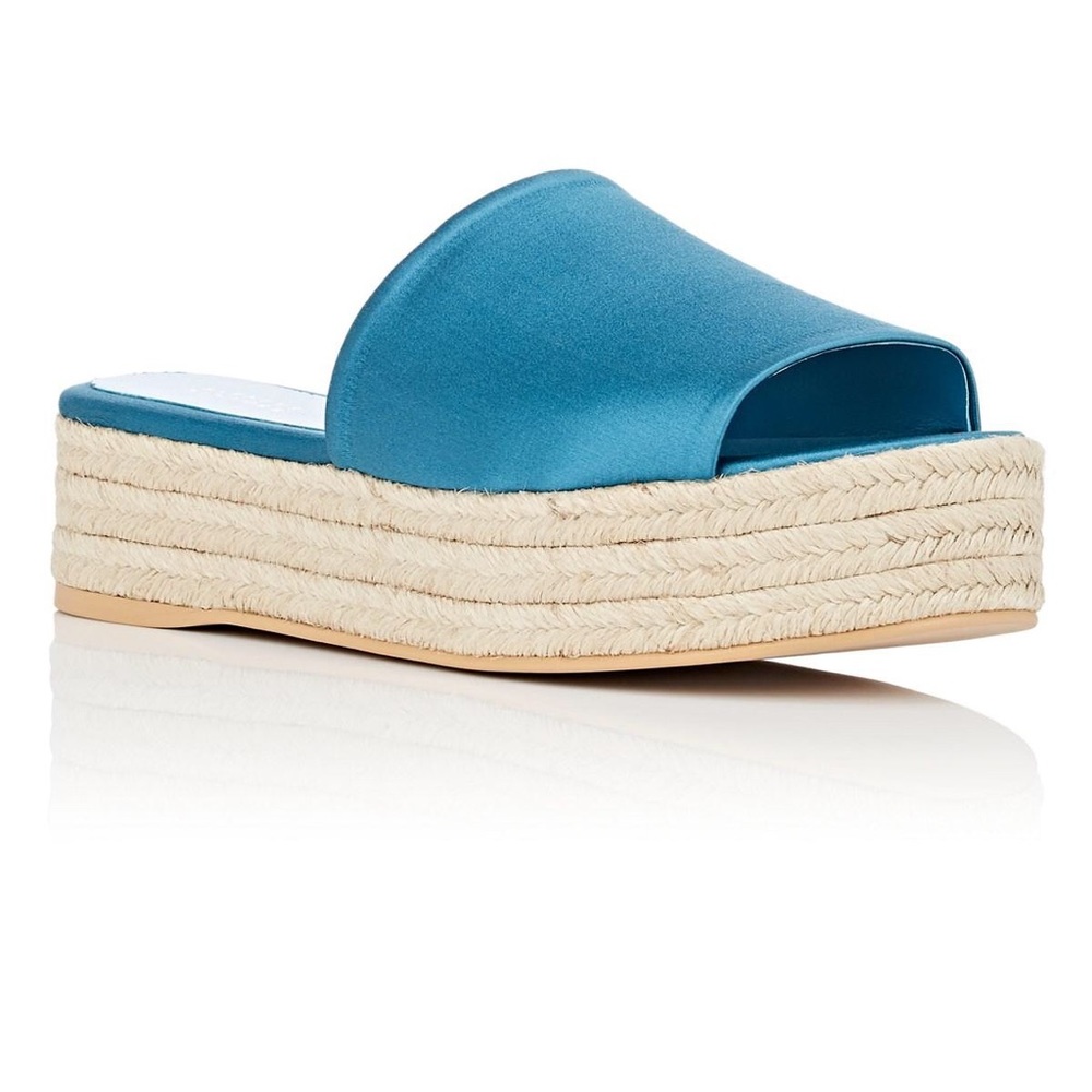 Barney’s NY satin platform espadrille
